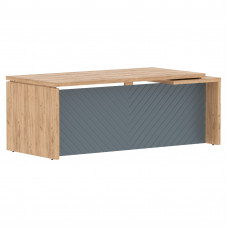 Стол руководителя TLCT 209(L) Дуб Бофорд Z/Серо-голубой 2000х900х750 TORR LUX