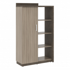 Шкаф СФ-534171 Бетон чикаго тем F187 ST9/Дрифтвуд H3090 ST22 1037х454,5х1770 WOOD&STONE