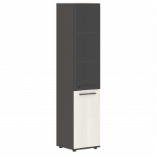 Шкаф высокий узкий EHCS 42.7(R) ЯсеньТраун/Мокко/Мокко 426х430х1967 EDIS