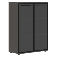 Шкаф средний широкий EMCS 85.7 Черный/Мокко 852х430х1199 EDIS