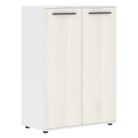 Шкаф средний широкий EMCS 85.1 Ясень Траун/Мокко/Белый 852х430х1199 EDIS