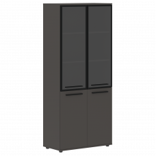 Шкаф высокий широкий EHCS 85.7 Мокко/Черный/Мокко 852х430х1967 EDIS