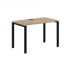 Стол прямой EUST 1167 Дуб Денвер светлый/Черный 1160х670х750 EDIS