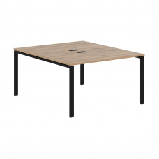 Стол 2-х местный EUWST 1316 Дуб Денвер светлый/Черный 1360х1606х750 EDIS