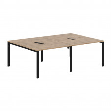 Стол 4-х местный EUWST 2316 Дуб Денвер светлый/Черный 2326х1606х750 EDIS