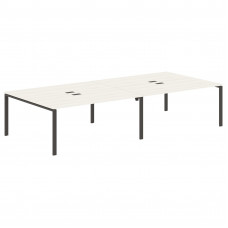 Стол 4-х местный EUWST 3516 Ясень Траун/Мокко 3526х1606х750 EDIS