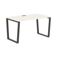 Стол прямой EVST 1380 Ясень Траун/Мокко 1360х800х750 EDIS