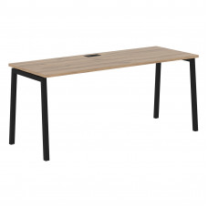 Стол прямой ELST 1767 Дуб Денвер светлый/Черный 1760х670х750 EDIS