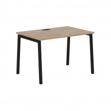 Стол прямой ELST 1180 Дуб Денвер светлый/Черный 1160х800х750 EDIS