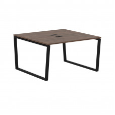Стол 2-х местный EVWST 1313 Дуб Денвер тёмный/Черный 1360х1346х750 EDIS