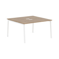 Стол 2-х местный ELWST 1313 Дуб Денвер светлый/Белый 1360х1346х750 EDIS