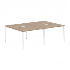 Стол 4-х местный ELWST 2316 Дуб Денвер светлый/Белый 2326х1606х750 EDIS