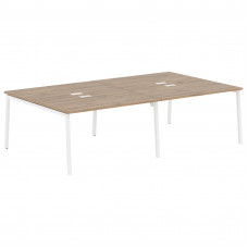 Стол 4-х местный ELWST 2716 Дуб Денвер светлый/Белый 2726х1606х750 EDIS