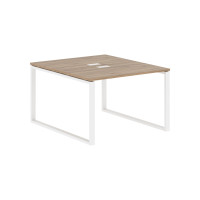 Стол 2-х местный EQWST 1113 Дуб Денвер светлый/Белый 1160х1346х750 EDIS