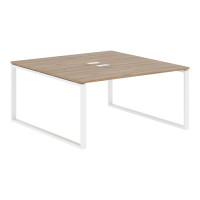 Стол 2-х местный EQWST 1516 Дуб Денвер светлый/Белый 1560х1606х750 EDIS