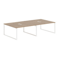 Стол 4-х местный EQWST 3116 Дуб Денвер светлый/Белый 3126х1606х750 EDIS