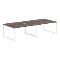 Конференц стол EQCT 3114 Дуб Денвер темный/Мокко/Белый 3132х1346х750 EDIS