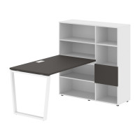 Стол-стеллаж EVRST 1213 Мокко/Белый/Белый 1790х1250х1355 EDIS