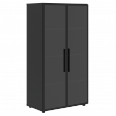 Шкаф со стеклянными дверьми VRMCS 80.2 Яшма черный 800х430х1517 VELION