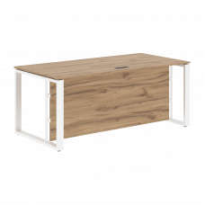 Стол руководителя EST 189H Дуб Денвер светлый/Белый 1800х900х750 ENIO