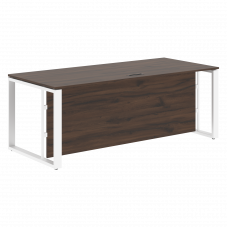 Стол руководителя EST 209H Дуб Денвер темный/Белый 2000х900х750 ENIO