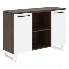 Греденция EGR 1395 Белый/Дуб Денвер темный 1350х452х956 ENIO