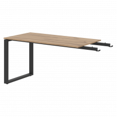 Брифинг-приставка EB 1470 Дуб Денвер светлый/Антрацит 1400х700х750 ENIO