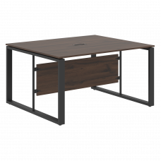 Стол для заседаний ECT 1412 Дуб Денвер темный/Антрацит 1400х1200х750 ENIO