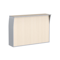 Стойка ресепшн РС-4 Беларусь Клен/Металлик 1640*510*1150 IMAGO