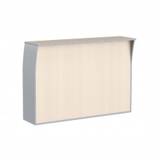 Стойка ресепшн РС-4 Беларусь Клен/Металлик 1640*510*1150 IMAGO