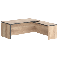 Стол руководителя TCT 2020(R) дуб Каньон 2000х2000х750 TORR