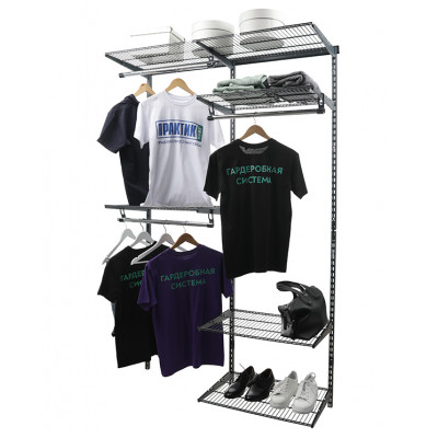 Гардеробная система Optima G120 графит