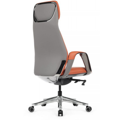 Кресло Наполи YZPN-YR020 Оранжевый/Серый