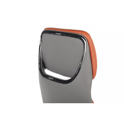 Кресло Наполи YZPN-YR020 Оранжевый/Серый