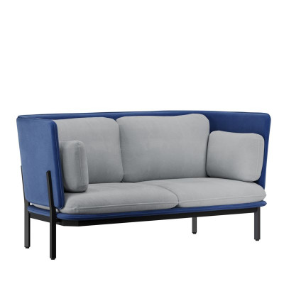 Stato Диван двухместный с низкой спинкой STA-02L Like 785/Like 992/Металл Черный 1730*850*855