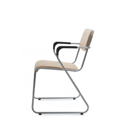 Кресло Nix Plus RCH OMKL-04 Бежевый/Металл окрашенный Хром