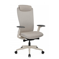 Кресло Gemini EGE-002AW Белый пластик/Светло-бежевый