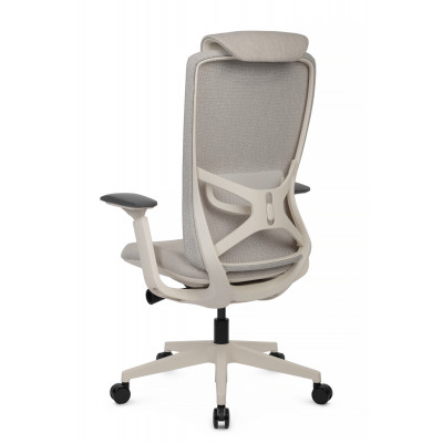 Кресло Gemini EGE-002AW Белый пластик/Светло-бежевый