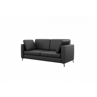 Brasco Диван двухместный BRS-2 Nappa 999/Металл Черный 1800*800*840