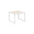 Next Столик малый NLT.SM Акация Лорка/Металл Белый 600*600*430
