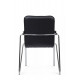 Стул Самба с мягкими подлокотниками SMB-01H Хром гальв. Черный