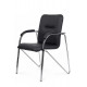 Стул Самба с мягкими подлокотниками SMB-01H Хром гальв. Черный