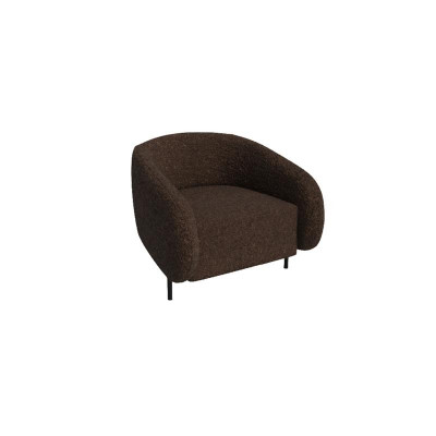 Belt Диван одноместный BLT-1 Merino 015/Металл Черный 910*850*730