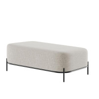 Jive Диван двухместный без спинки JVE-4 Сан 02/Металл Черный 1250*720*480