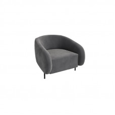 Belt Диван одноместный BLT-1 Velvet Lux 17/Металл Черный 910*850*730