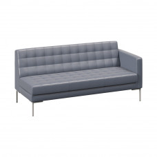 Forest Секция с подлокотником трехместная FR-SP-03 (L) Oregon 17/Металл Серый 1850*800*840