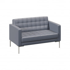 Forest Диван двухместный FR-DP-02 Oregon 17/Металл Серый 1360*800*840
