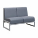 Module Диван двухместный MD.D2 Oregon 17/Металл Серый 1255*700*800