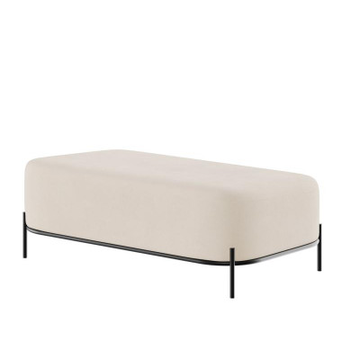 Jive Диван двухместный без спинки JVE-4 Velvet lux 58/Металл Черный 1250*720*480