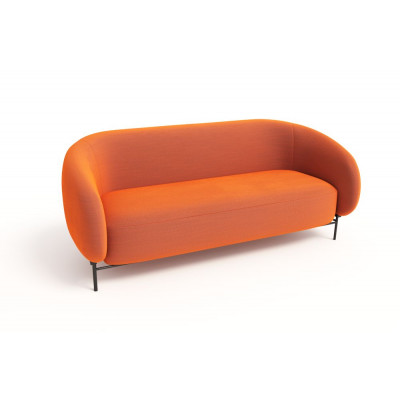 Belt Диван двухместный BLT-2 Velvet Lux 72/Металл Черный 1560*850*730